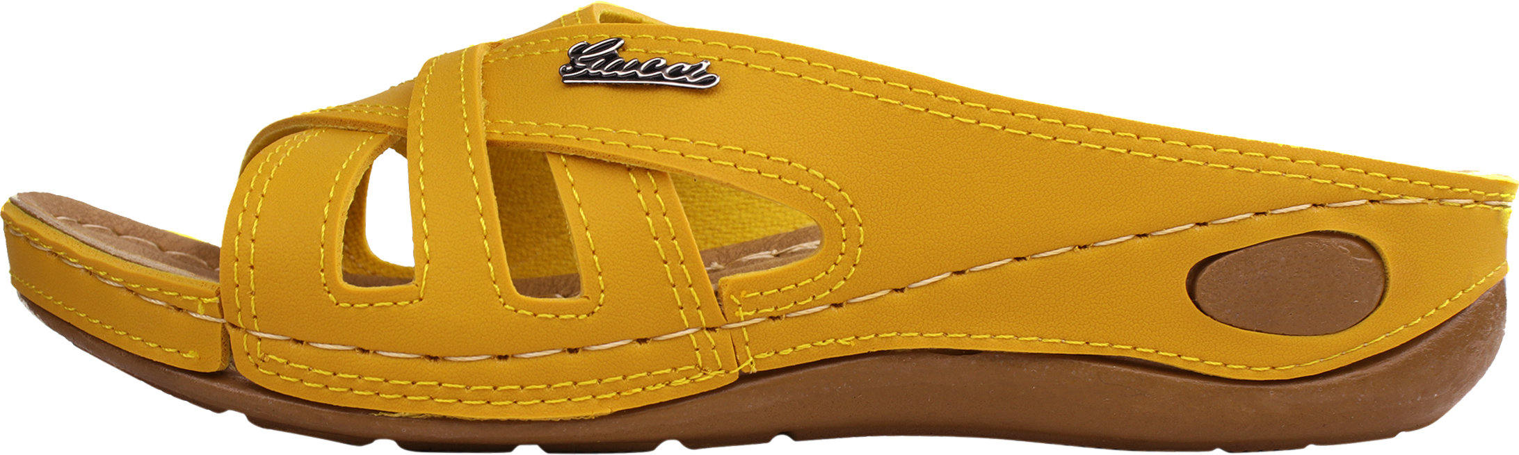 دمپایی راحتی زنانه سارینا مدل پرستو کد 29 رنگ خردلی